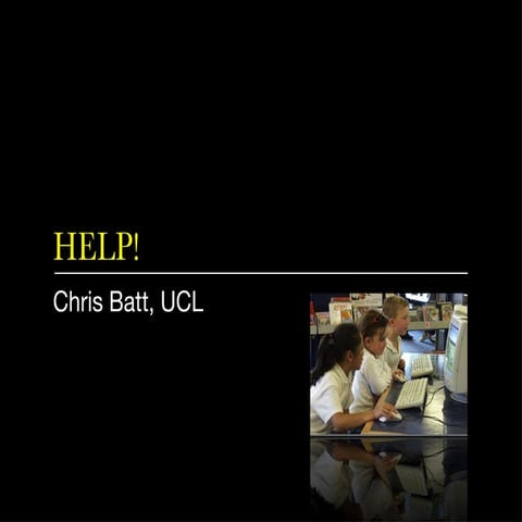 Chris Batt PhD progress report