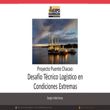 Proyecto Puente Chacao: Desafío Técnico Logístico en Condiciones Extremas