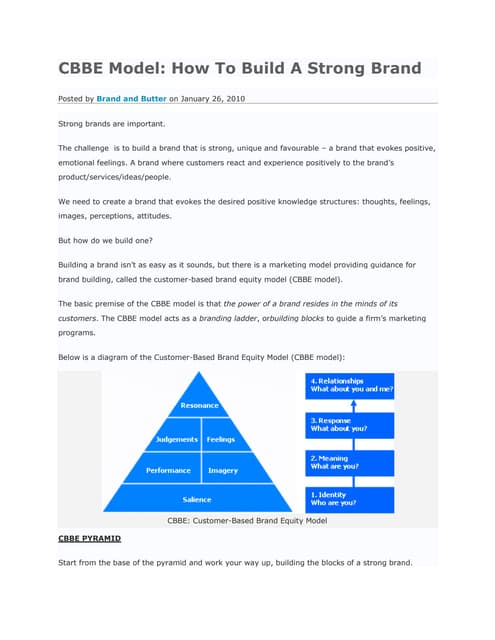 Customer Based Brand Equity | PPT