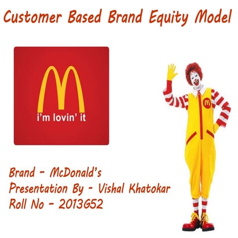 Cbbe model Mc donalds