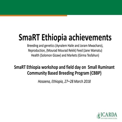 SmaRT Ethiopia achievements 