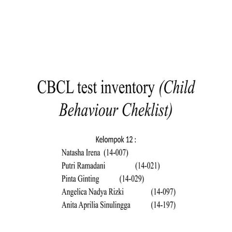 CBCL test inventory (Child Behaviour Cheklist).pptx