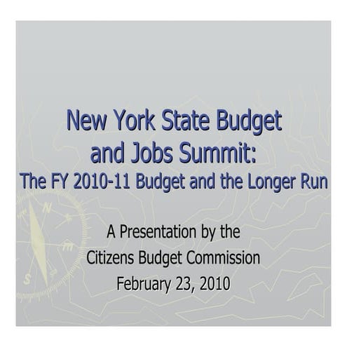 CBC: New York State Budget and Jobs Summit