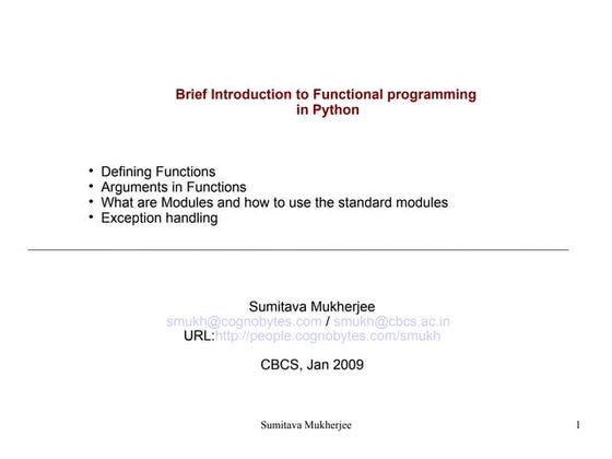 Python Intro-Functions