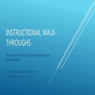 Instructional Walk-throughs 4-12