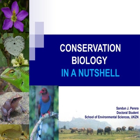 Power point presentation on convention on biological diversity