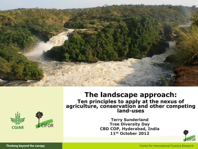 Ten principles to apply at the nexus of agriculture, conservation, and other land uses