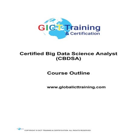 Certified Big Data Science Analyst (CBDSA)