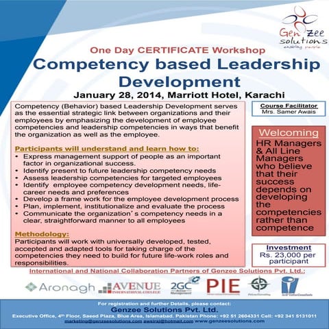 Competency Based Leadership Development 2014 - 15
