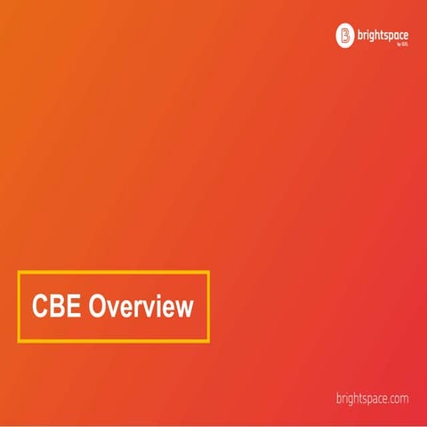 Competency-based Education Overview - Brightspace