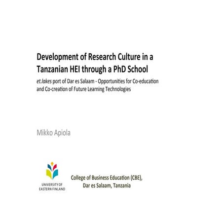 edTech seminar presentation at Helsinki 