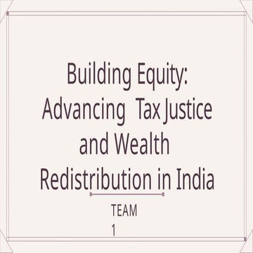 Tackling extreme inequality in India | PDF