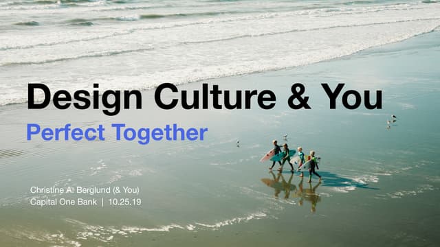 FXD 2019 Keynote: Christine Berglund, CapitalOne