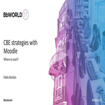 CBE with Moodle - BB World