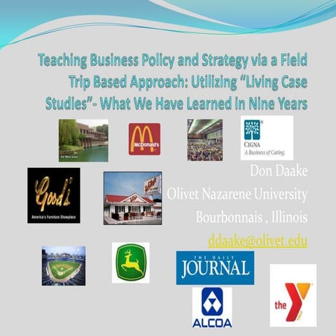   _cbfa 2012 summer course an innovative approach to teaching business policy...