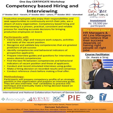 Competency Based Hiring and Interviewing 2013 - 2014
