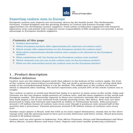 Cbi   centre for the promotion of imports from developing countries - exporti...