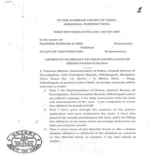 CBI Affidavit 26.8.2016