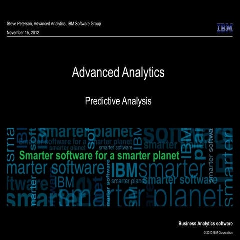 11/15/12 CBIG Event - Steve Peterson Presentation