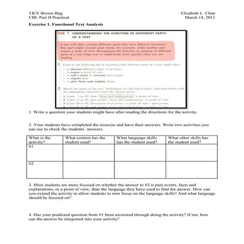 CBI Part II Worksheet