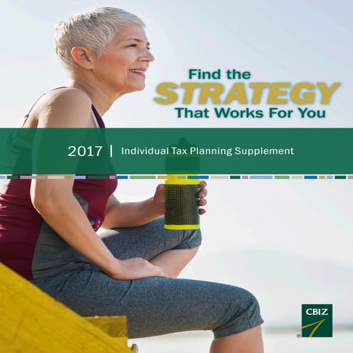 2017 Individual Tax Planning Supplement