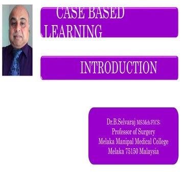 CASE BASED LEARNING- Introduction