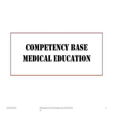 Competency Based Medical Education for AYUSH, Medical, Nursing.