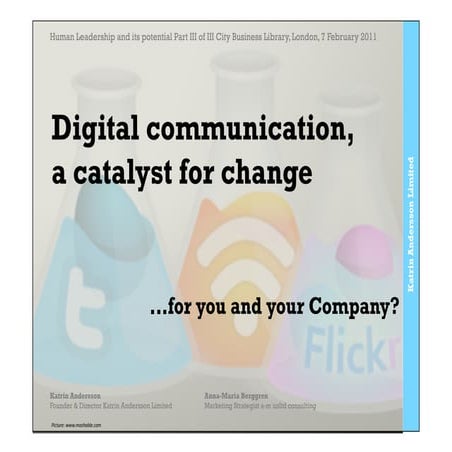 Digital Communication, Workshop at City Business Library