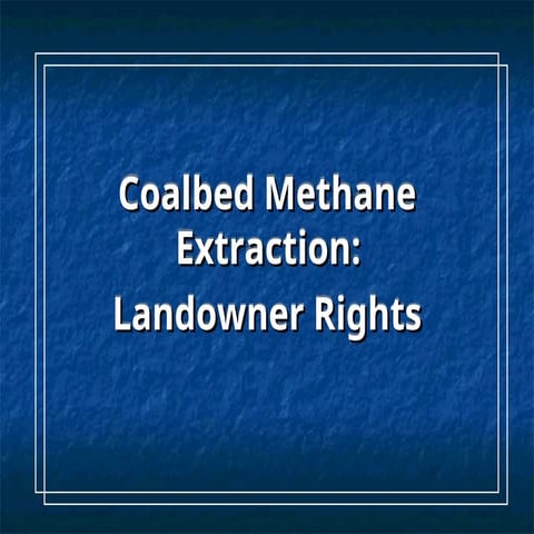 Extracting Methane from Coal Seams shalegas