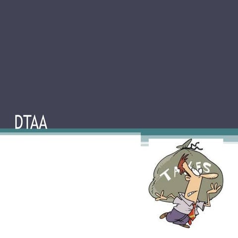 Basics of Double Taxation Avoidance Agreements