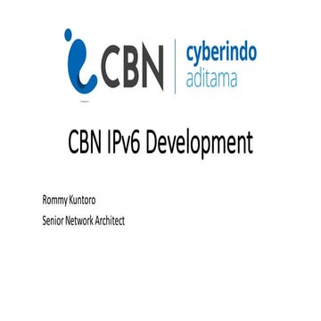 CBN IPv6 Deployment