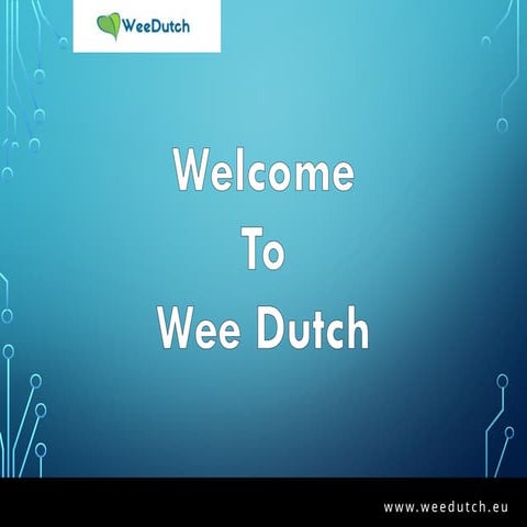 CBN suppliers in Europe - Wee Dutch.pptx