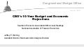CBO’s 10-Year Budget and Economic Projections