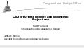 CBO’s 10-Year Budget and Economic Projections