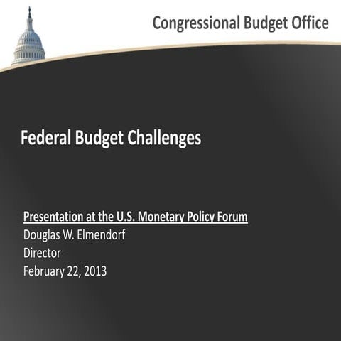 Federal Budget Challenges