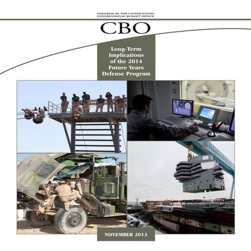 CBO Report on Long-term Implications of FY 14 Program November 2013