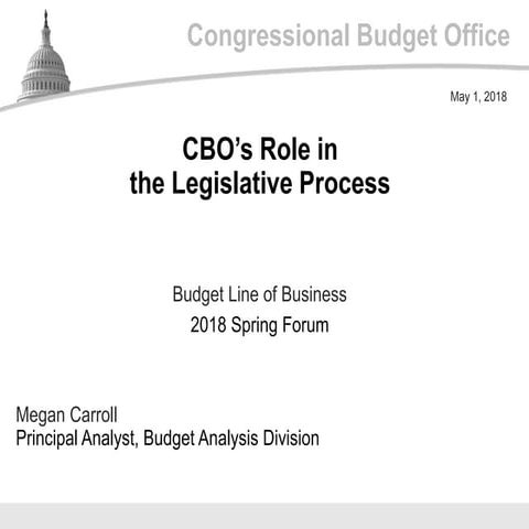 The Role of the Legislature in the U.S. Budget Process | PDF