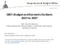 CBO’s Budget and Economic Outlook: 2017 to 2027