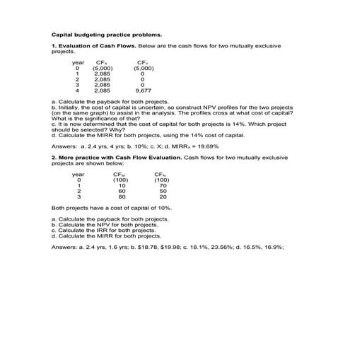 Cb practice problems