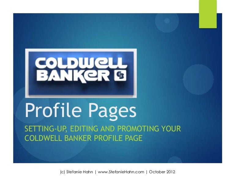 Coldwell Banker Profile Pages