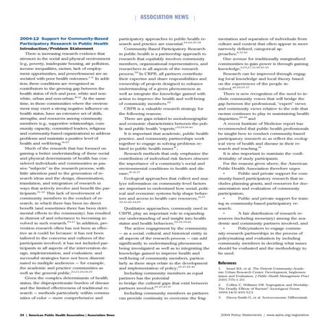 Cbpr Policy Accepted By Apha 2004