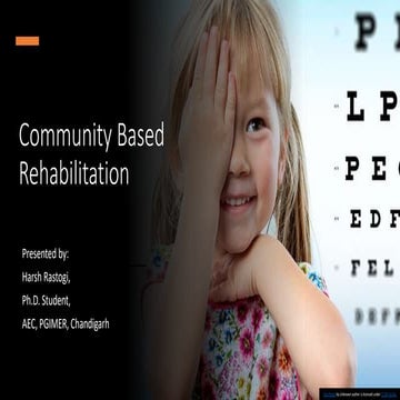 Community Based Rehabilitation
