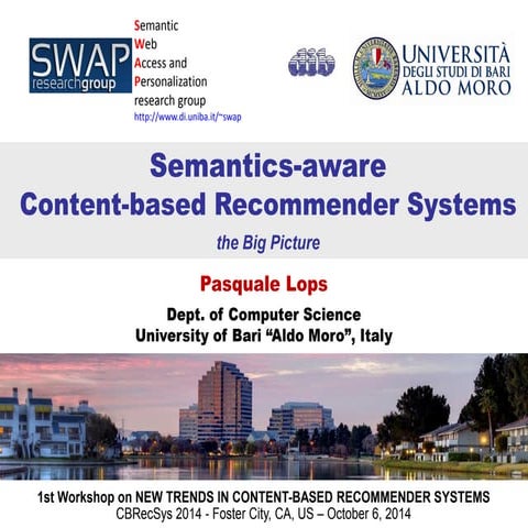 Semantics-aware Content-based Recommender Systems