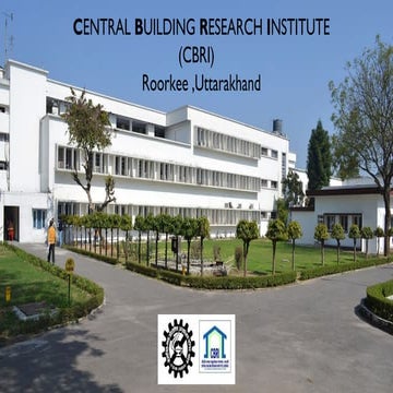 Central Building Research Institute (CBRI) , Roorkee ,India 