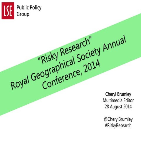 How to tell academic research stories