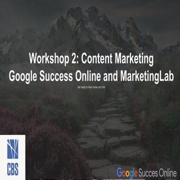 Content Marketing - CBS presentation by Taylor Ryan