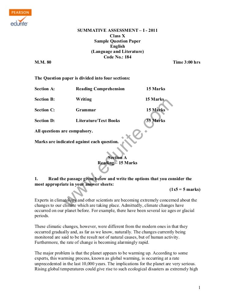 Term paper british literature