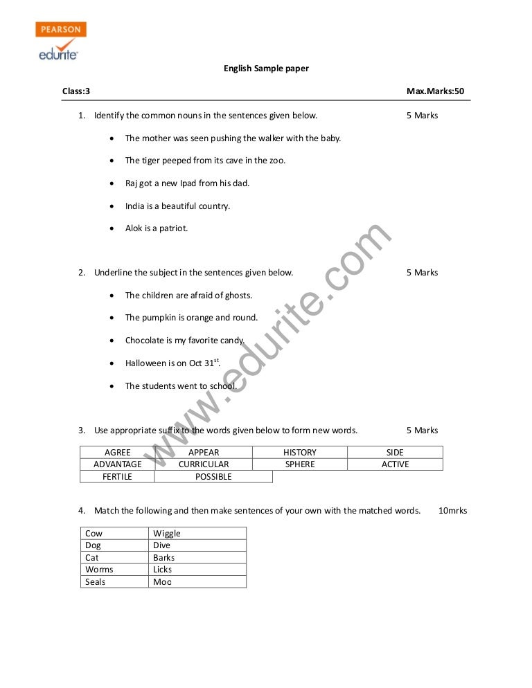 Class 10 sample papers image