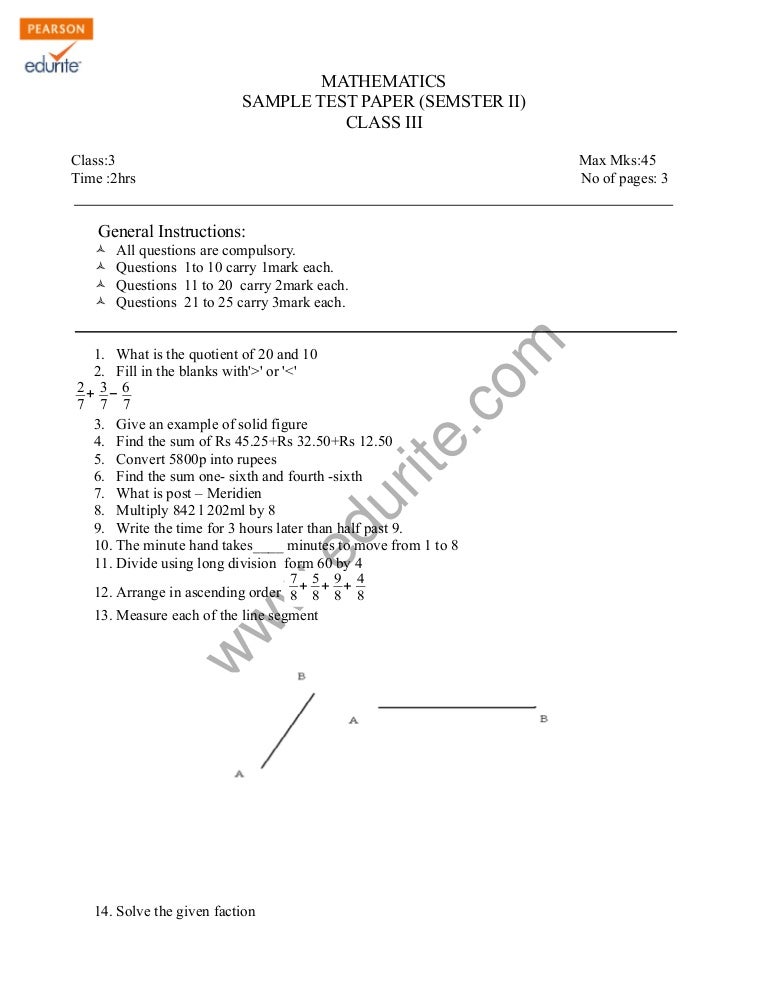 3rd grade mental maths for class 3 image