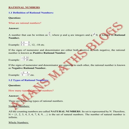 Cbse class-8th-rational numbers-amans-maths-blogs
